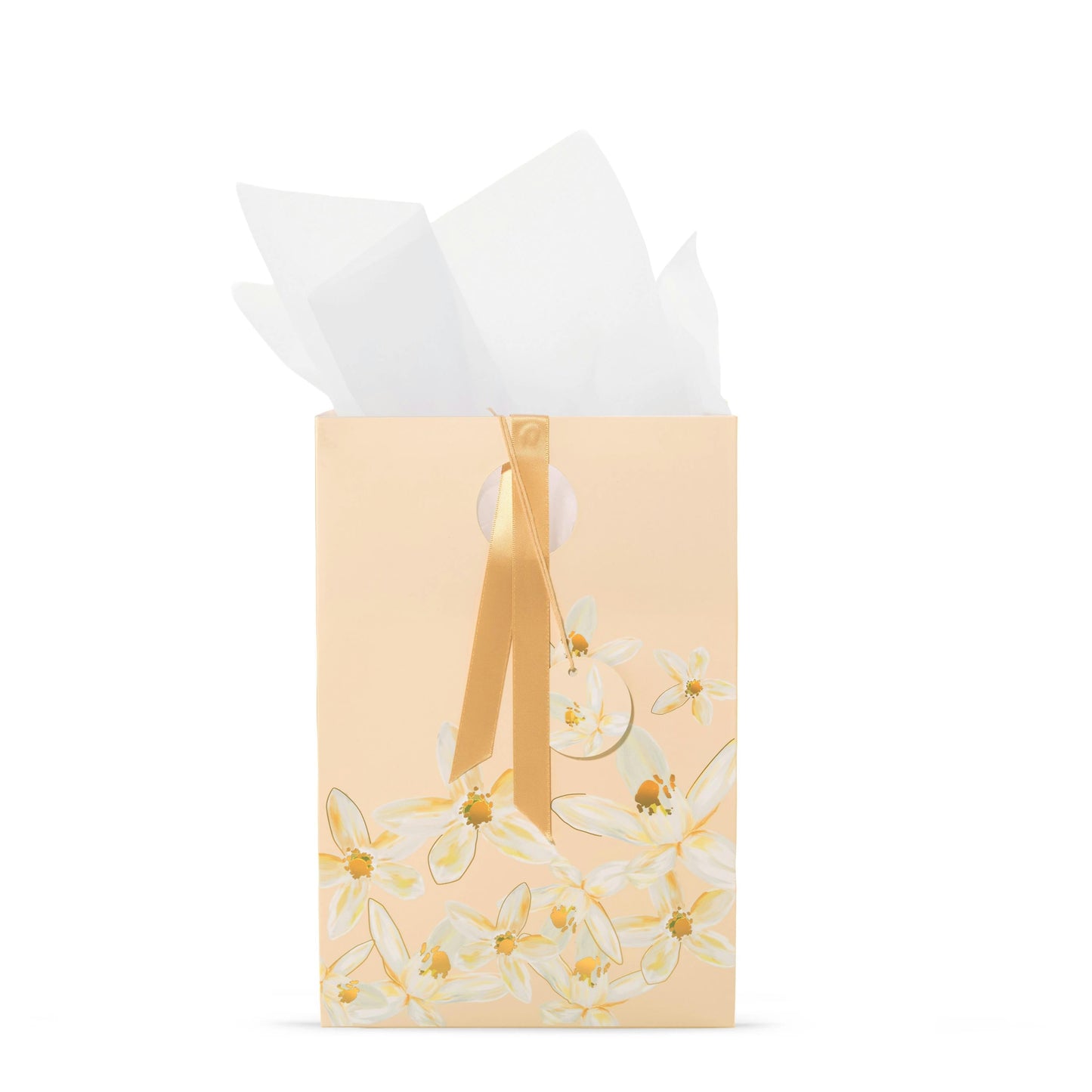 Peach Jasmine Floral Gift Bag 6LKD